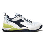 Diadora Tennisschuhe Diadora Blushield Torneo 2 Sandplatzschuh Herren-Weiß,Blau