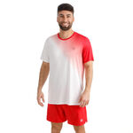 BIDI BADU Tennisbekleidung BIDI BADU Crew 2.0 T-Shirt Herren-rot, wei&szlig;