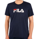 Fila Bekleidung Fila Logo T-Shirt Herren - dunkelblau, wei&szlig;