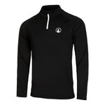 Quiet Please Bekleidung Quiet Please Big Serve 1/4 Zip Longsleeve Herren-Schwarz,Weiß