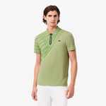 Lacoste Bekleidung Lacoste Polo Herren-limette, wei&szlig;