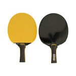 Tennis-Point Fitnesszubehör Tennis-Point Tischtennis-Set Plus Tasche,Plus 3x Bälle-Schwarz,Gelb