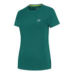 Dunlop Bekleidung Dunlop Club Crew T-Shirt Damen-Dunkelgrün