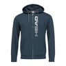 Fynn Sweatjacke Herren - dunkelblau, weiß