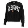 Court Heritage Fleece GFX Crew Sweatshirt Damen-Schwarz
