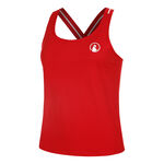 Quiet Please Tennisbekleidung Quiet Please Serve & Volley Tank-Top Damen-rot