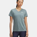 Under Armour Bekleidung Under Armour Tech Twist T-Shirt Damen-blaugrau