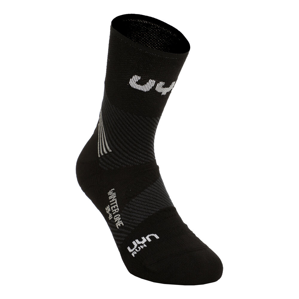 UYN Run Winter One Laufsocken Damen - Schwarz, Weiß