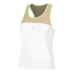 Quiet Please Bekleidung Quiet Please Wild Racerback Tank-Top Damen-Weiß