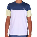 Sergio Tacchini Tennisbekleidung Sergio Tacchini Prave 024 PL T-Shirt Herren - blaugrau, wei&szlig;