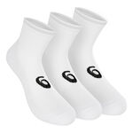ASICS Bekleidung ASICS Quarter Sportsocken 3er Pack-Wei&szlig;,Schwarz