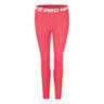 Mid-Rise Mesh-Paneled Tight Damen-Hellrot,Weiß