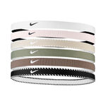 Nike Bekleidung Nike Nike Flex Classic Haarband 6er Pack-Wei&szlig;,Dunkelblau