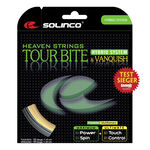 Solinco Tour Bite 6,8m silber + Vanquish 6,3m natur