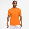 Dri-Fit Victory Court Solid Polo Herren - orange, weiß