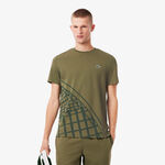 Lacoste Bekleidung Lacoste T-Shirt Herren-Oliv