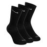 Everyday Plus Cushioned Crew Sportsocken 3er Pack-Schwarz