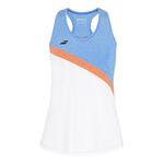 Babolat Bekleidung Babolat Play Tank-Top Damen-Weiß,Hellblau