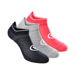 Bullpadel Bekleidung Bullpadel short Sportsocken 3er Pack Damen - rot, blau