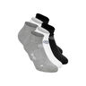 No Party XXL No Show Move Tennissocken-Grau,Schwarz