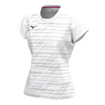 Mizuno Tennisbekleidung Mizuno Chiba T-Shirt Damen-Weiß