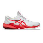 ASICS Tennisschuhe ASICS Court FF 3 Novak Sandplatzschuh Herren-Wei&szlig;,Koralle