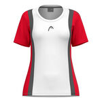 HEAD Bekleidung HEAD Club 25 Tech T-Shirt Damen-Rot,Weiß