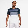 Court Dri-FIT Advantage Print T-Shirt Herren - blau, weiß