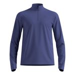 Odlo Bekleidung Odlo Essential Thermal Midlayer 1/2 Zip Laufshirt Herren - blau, 
