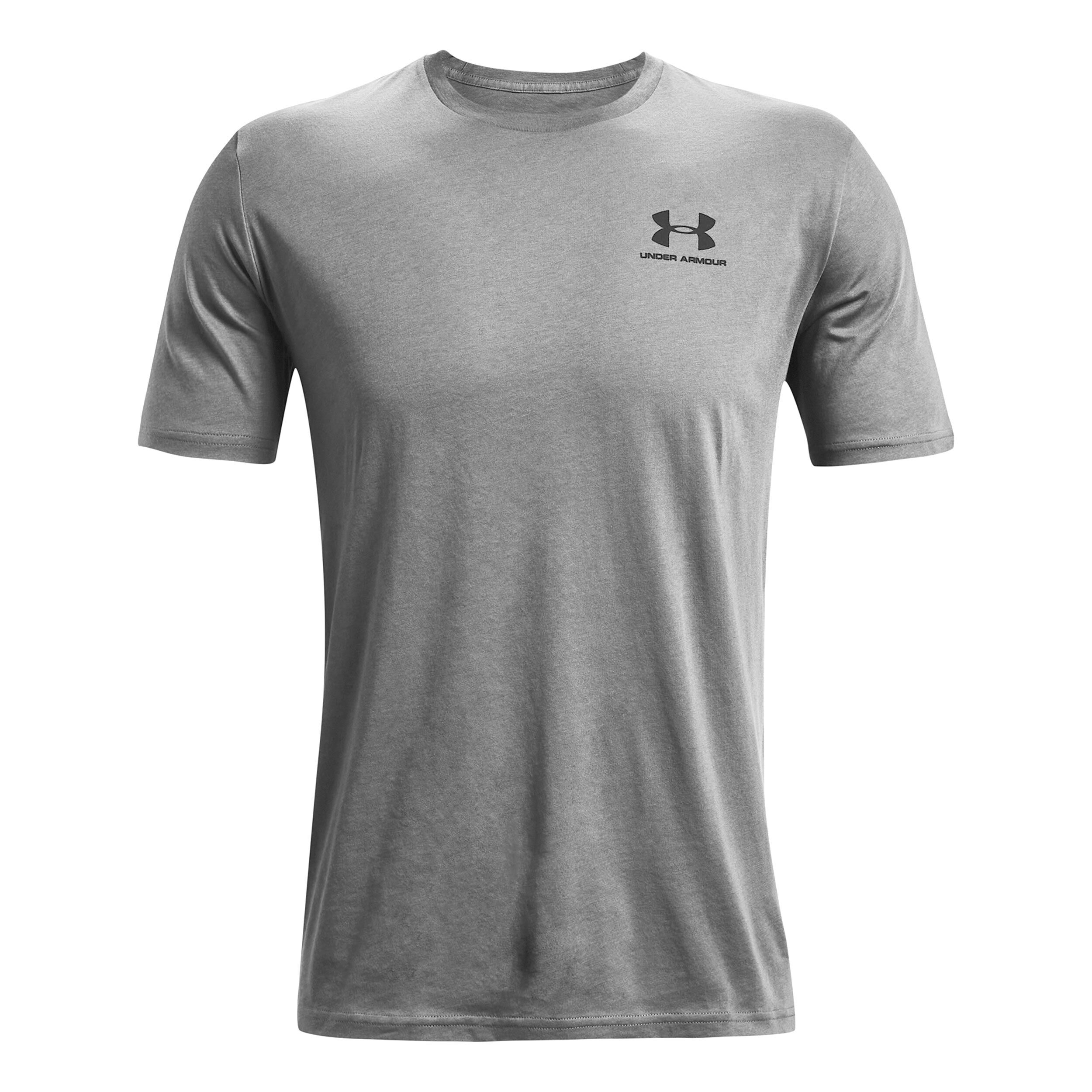 Under Armour Sportstyle Left Chest T Shirt Herren Grau Schwarz online kaufen Tennis Point CH
