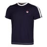 Elias T-Shirt Herren-Dunkelblau,Weiß