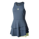 Quiet Please Bekleidung Quiet Please Flounce Kleid Damen - blau, 