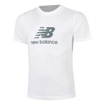 New Balance Bekleidung New Balance Essentials Logo T-Shirt Herren-Weiß