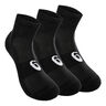 Quarter Sportsocken 3er Pack-Schwarz,Weiß