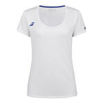 Babolat Bekleidung Babolat Play Cap Sleeve T-Shirt Damen-Wei&szlig;