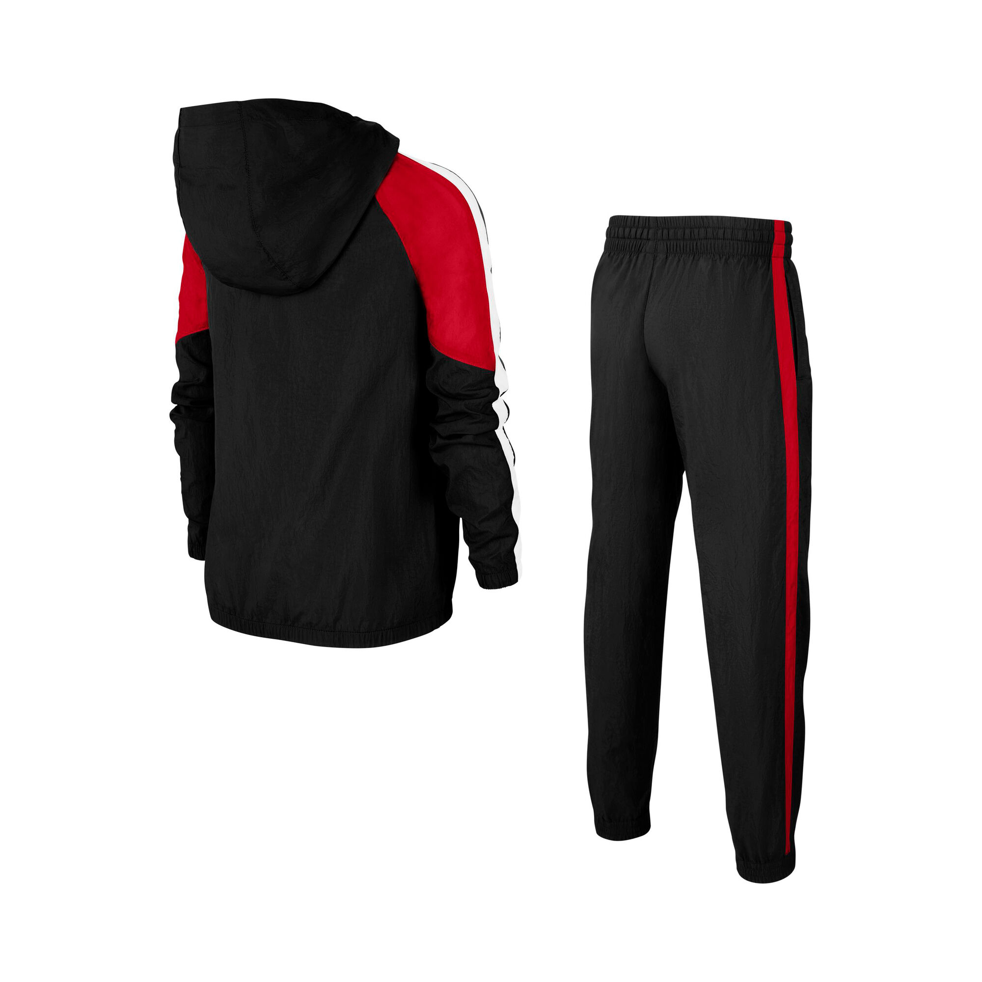 Nike Sportswear Woven Trainingsanzug Jungen - Schwarz, Rot ...