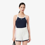 Lacoste Bekleidung Lacoste Tank-Top Damen-Dunkelblau,Weiß