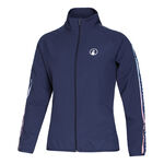 Quiet Please Bekleidung Quiet Please Rainbow Stroke Trainingsjacke Damen-Blau,Mehrfarbig