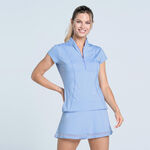 Lucky in Love Bekleidung Lucky in Love Swing Zip T-Shirt Damen-Hellblau