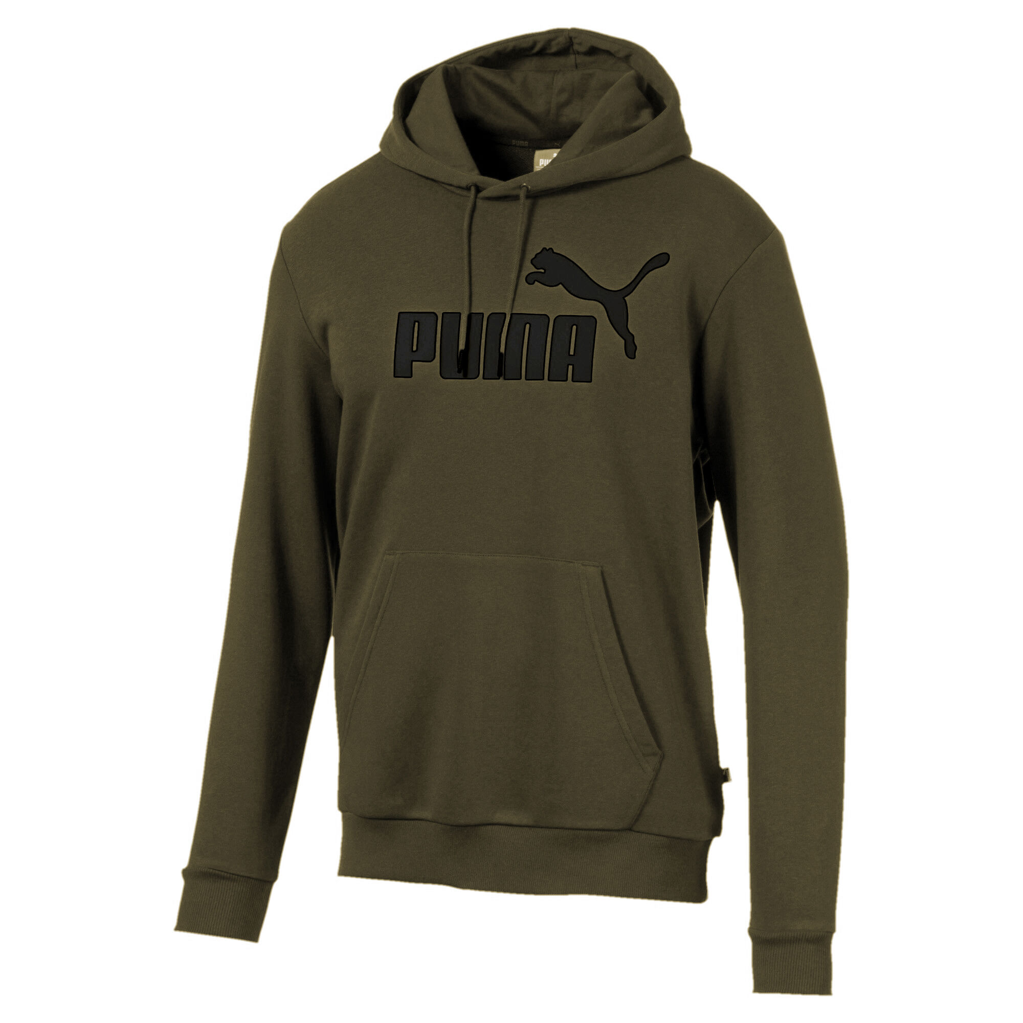 Puma Essential Big Logo Hoody Herren - Oliv, Schwarz ...