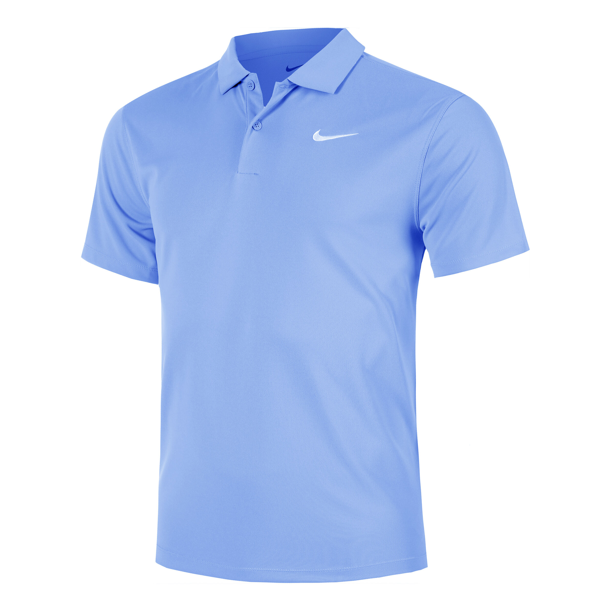 Nike Court Dri Fit Solid Polo Herren Hellblau WeiB online kaufen Tennis Point CH