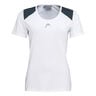 22 Tech T-Shirt Damen - weiß, dunkelblau