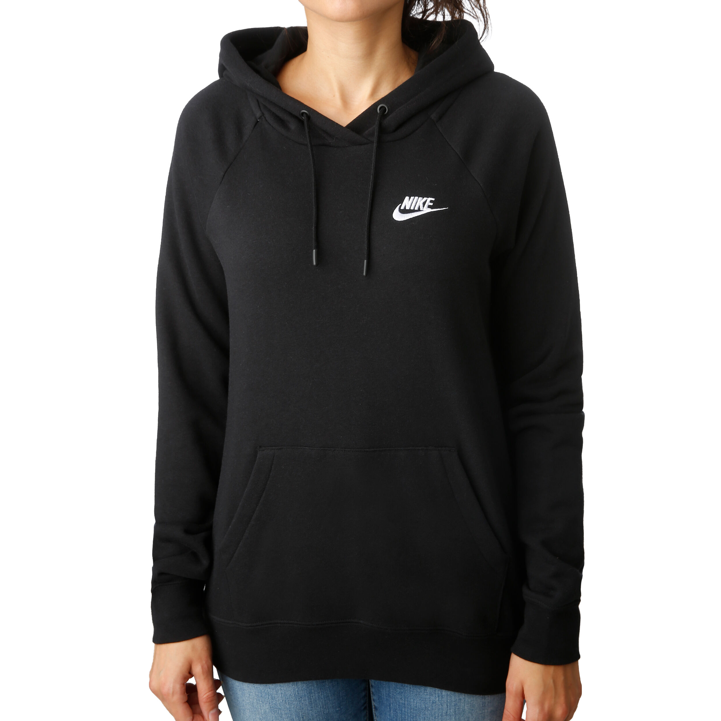 Nike Sportswear Essential Hoody Damen Schwarz WeiB online kaufen Tennis Point CH
