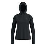 Odlo Bekleidung Odlo X-Alp Midlayer Laufshirt Damen-Schwarz