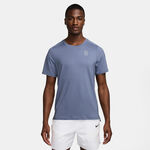 Nike Tennisbekleidung Nike Court Dri-Fit Advantage T-Shirt Herren-Blaugrau