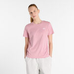 New Balance Bekleidung New Balance Essentials Jersey T-Shirt Damen-Rosa