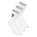 On Bekleidung On Logo Sock High 3P Tennissocken Unisex-wei&szlig;