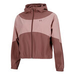 Under Armour Tennisbekleidung Under Armour Rival Woven Sweatjacke Damen-Weinrot,Altrosa