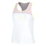 Quiet Please Bekleidung Quiet Please Mind Racerback Tank-Top Damen-Weiß,Flieder