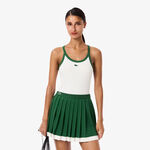 Lacoste Bekleidung Lacoste Tank-Top Damen-Wei&szlig;,Dunkelgr&uuml;n